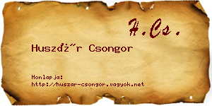 Huszár Csongor névjegykártya