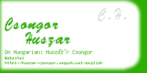 csongor huszar business card